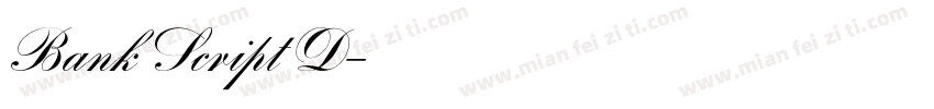 Bank Script D字体转换